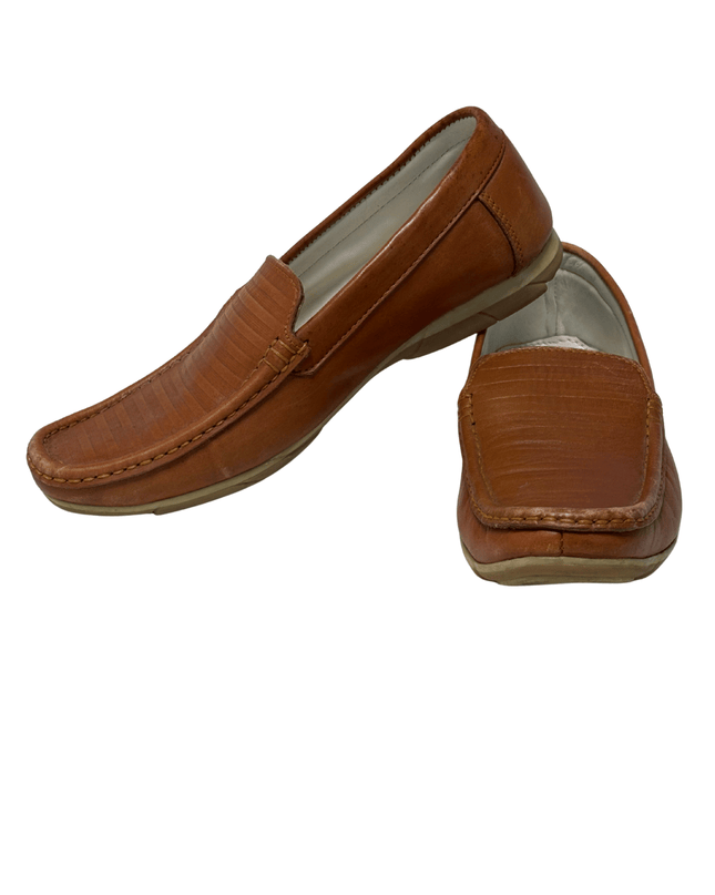 DIESEL Classic Tan Leather Driving Loafers | Brown | EU 42