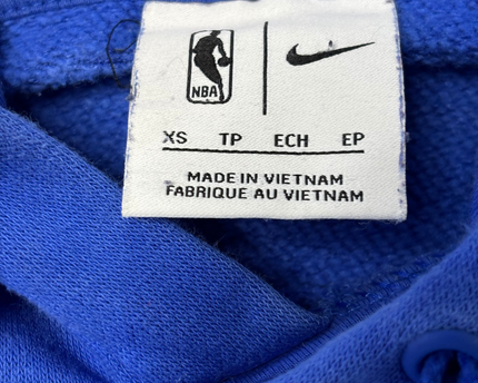 Nike NBA Dallas Mavericks Blue Black Logo Pullover Hoodie