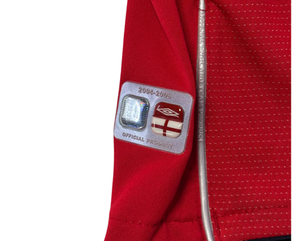 England Away 2004-2005 Umbro Red Football Jersey