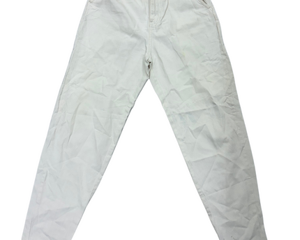 Stradivarius  White Jeans - S | Waist: 26
