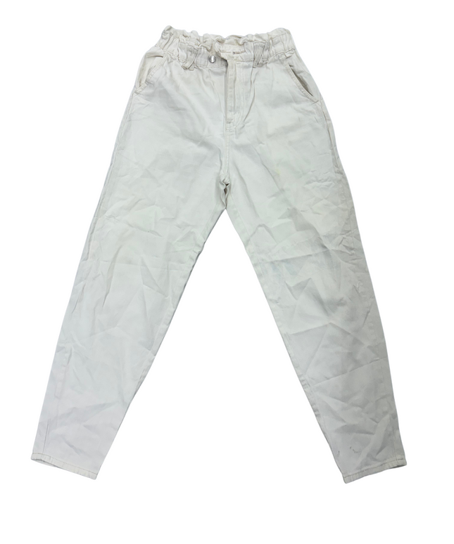 Stradivarius  White Jeans - S | Waist: 26