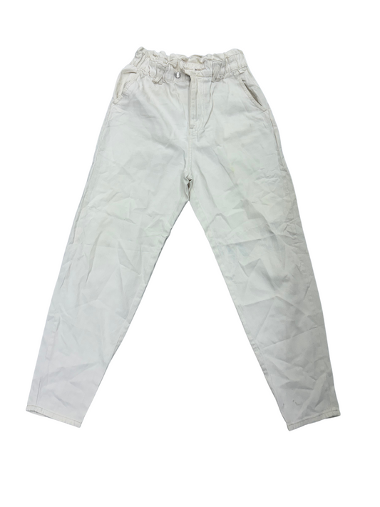 Stradivarius  White Jeans - S | Waist: 26
