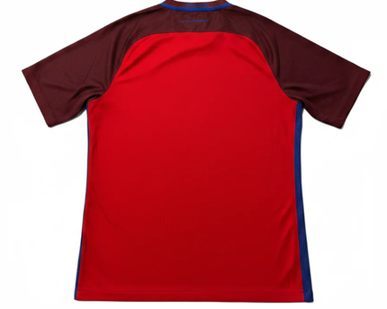 England 2016 Euro Away Nike Red Football Jersey