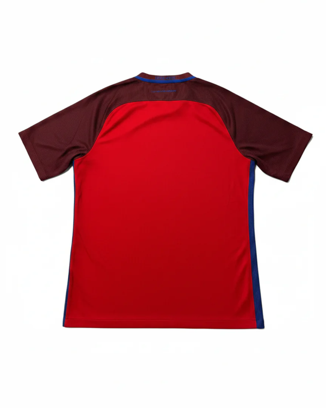 England 2016 Euro Away Nike Red Football Jersey