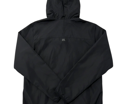 Calvin Klein Black Performance Hooded Windbreaker Sports Jacket