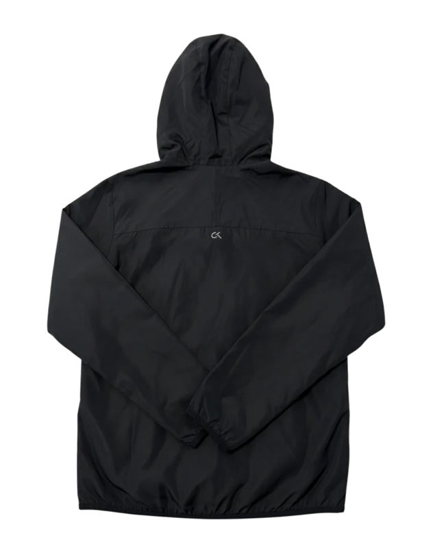 Calvin Klein Black Performance Hooded Windbreaker Sports Jacket