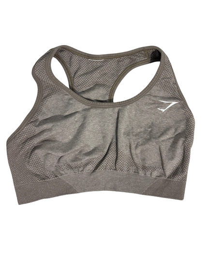 Gymshark Vital Seamless Sports Top - Taupe Grey - S