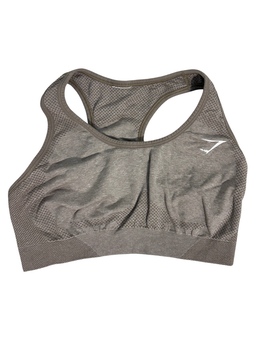 Gymshark Vital Seamless Sports Top - Taupe Grey - S