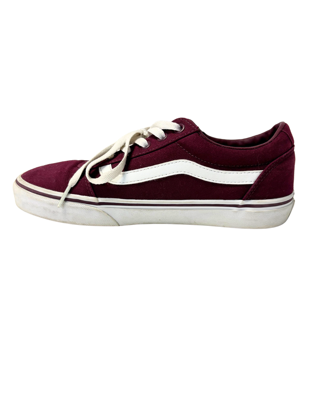 Vans Old Skool Canvas Skate Sneakers | Burgundy & White | EU 40