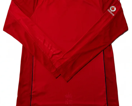 Adidas Red England Cricket Team Long Sleeve Jersey