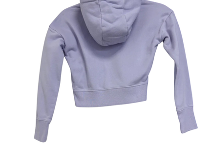 Nike Purple Cropped Fleece Hoodie