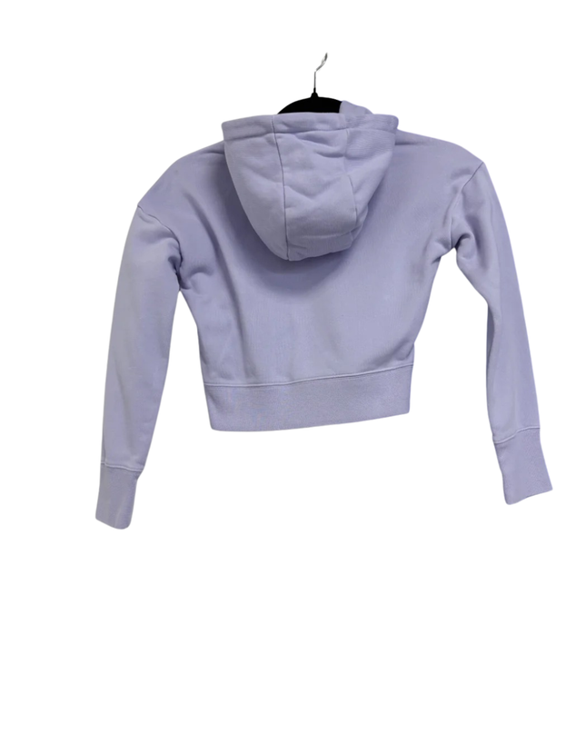 Nike Purple Cropped Fleece Hoodie
