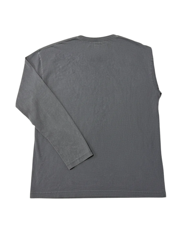 Armani Jeans Grey Graphic Long Sleeve Crewneck T-Shirt