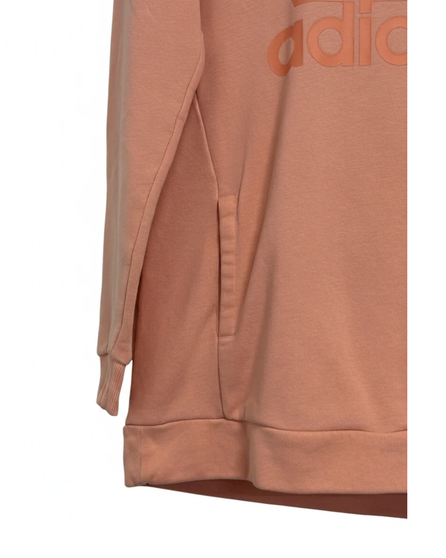 Adidas Pink Tonal Logo Pullover Hoodie