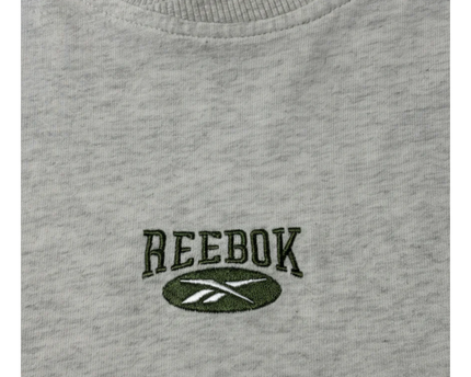 Reebok Grey Graphic Embroidered T-Shirt