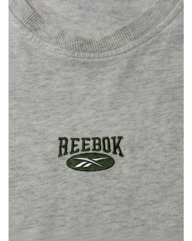 Reebok Grey Graphic Embroidered T-Shirt