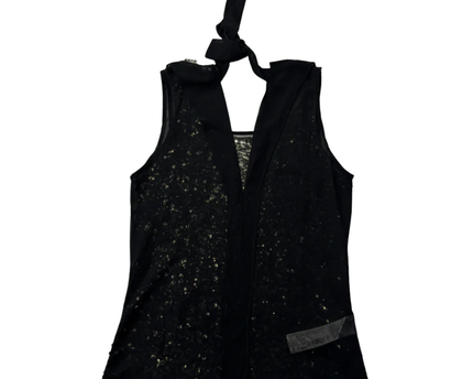 MNG Collection Black Sequin Halter Top W/TAG