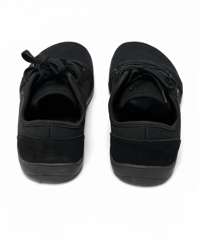 HUBIBEAR Black Mesh Low-Top Sneakers