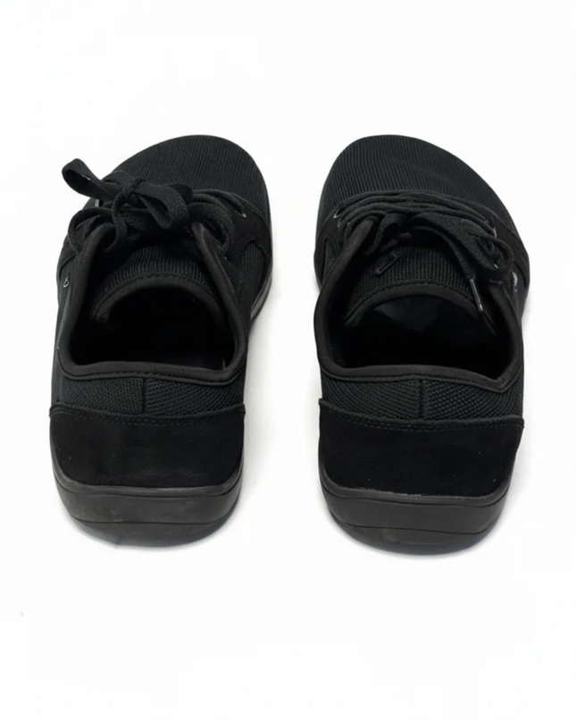 HUBIBEAR Black Mesh Low-Top Sneakers