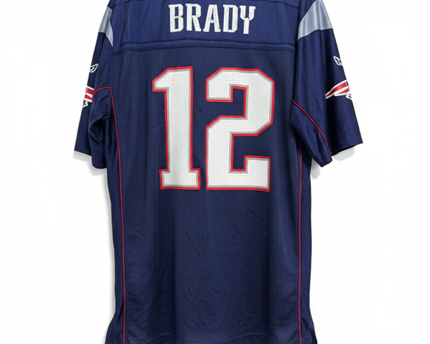 Reebok Navy Blue Tom Brady New England Patriots NFL Jersey