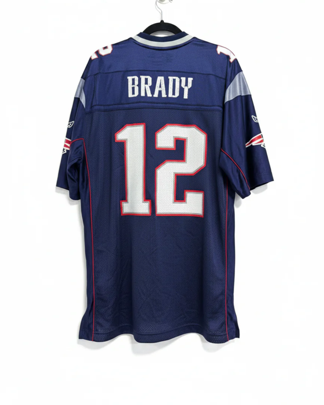 Reebok Navy Blue Tom Brady New England Patriots NFL Jersey