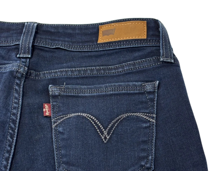 Levi's Dark Blue Demi Curve Bootcut Skinny Jeans