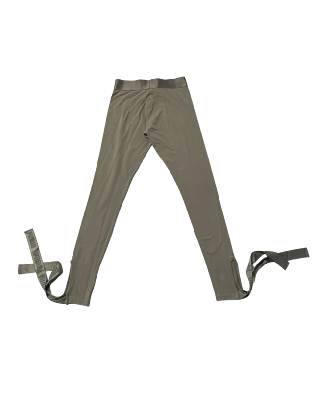Puma Taupe Tie-Ankle Logo Leggings