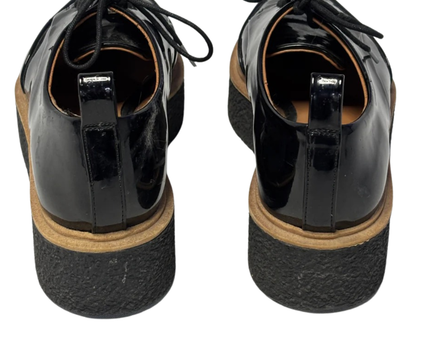 Zara Trafaluc Black Platform Oxford Shoes