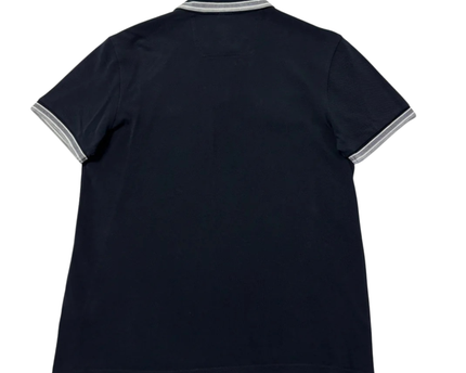 Hugo Boss Navy Blue Regular Fit Cotton Polo Shirt