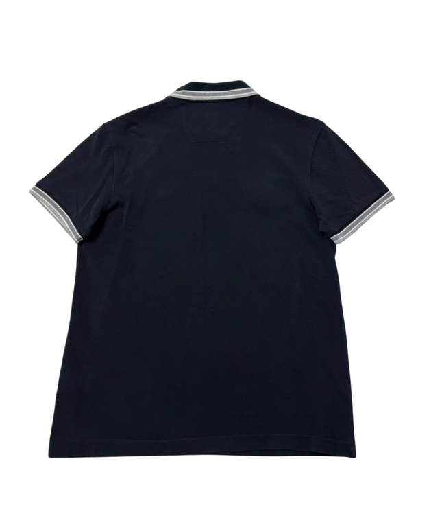 Hugo Boss Navy Blue Regular Fit Cotton Polo Shirt