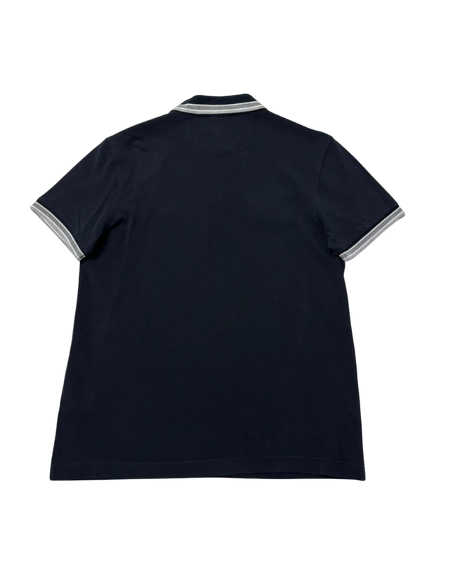 Hugo Boss Navy Blue Regular Fit Cotton Polo Shirt