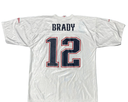 NFL White New England Patriots Tom Brady #12 Football Jersey