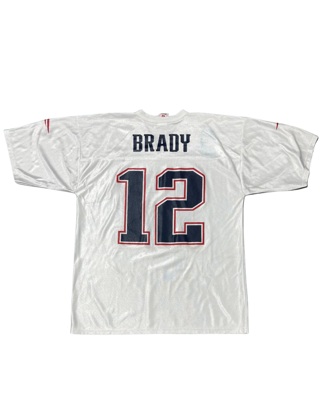 NFL White New England Patriots Tom Brady #12 Football Jersey