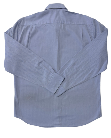 Tommy Hilfiger Tailored Blue Herringbone Dress Shirt