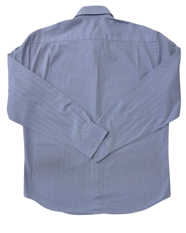 Tommy Hilfiger Tailored Blue Herringbone Dress Shirt