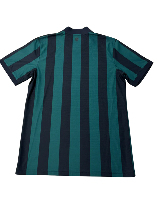 Leeds United Green/Black Striped Away Jersey