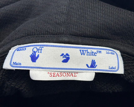 Off-White Black Exactly the Opposite Graphic Hoodie