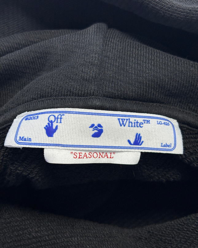 Off-White Black Exactly the Opposite Graphic Hoodie