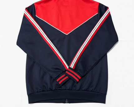 R&B Navy Blue Colorblock Track Jacket