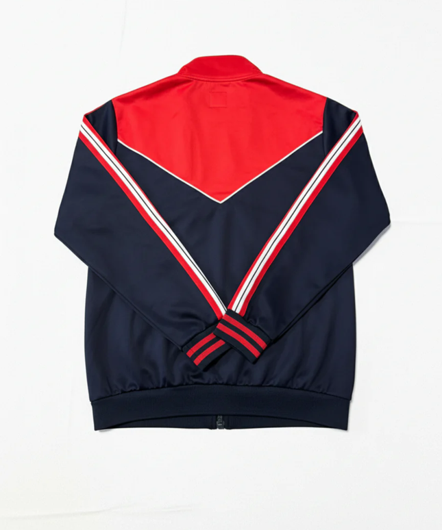 R&B Navy Blue Colorblock Track Jacket