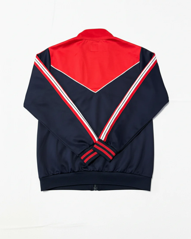 R&B Navy Blue Colorblock Track Jacket