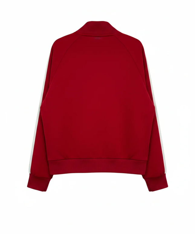 Puma Red Sporty Logo Zip-Up Track Jacket