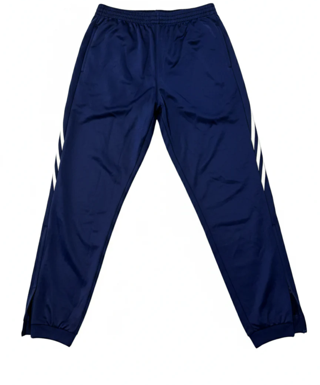 Adidas Navy Blue Three-Stripe Men's Track Pants