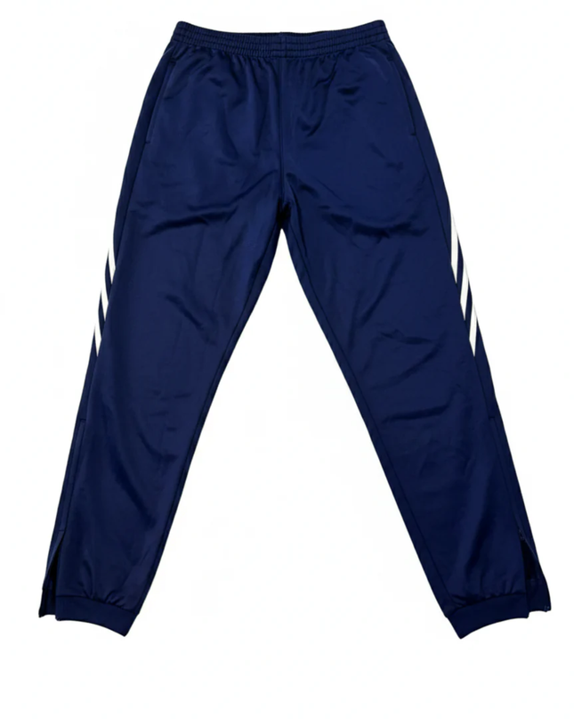 Adidas Navy Blue Three-Stripe Men's Track Pants