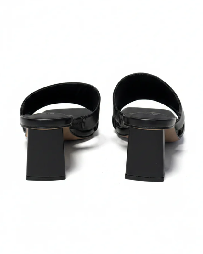 Call It Spring Black Block Heel Strappy Sandals