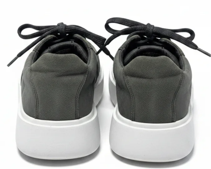 GEOX Men's Grey Platform Casual Sneakers