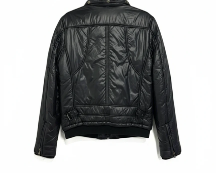 D&G Men's Black Quilted Bomber Jacket