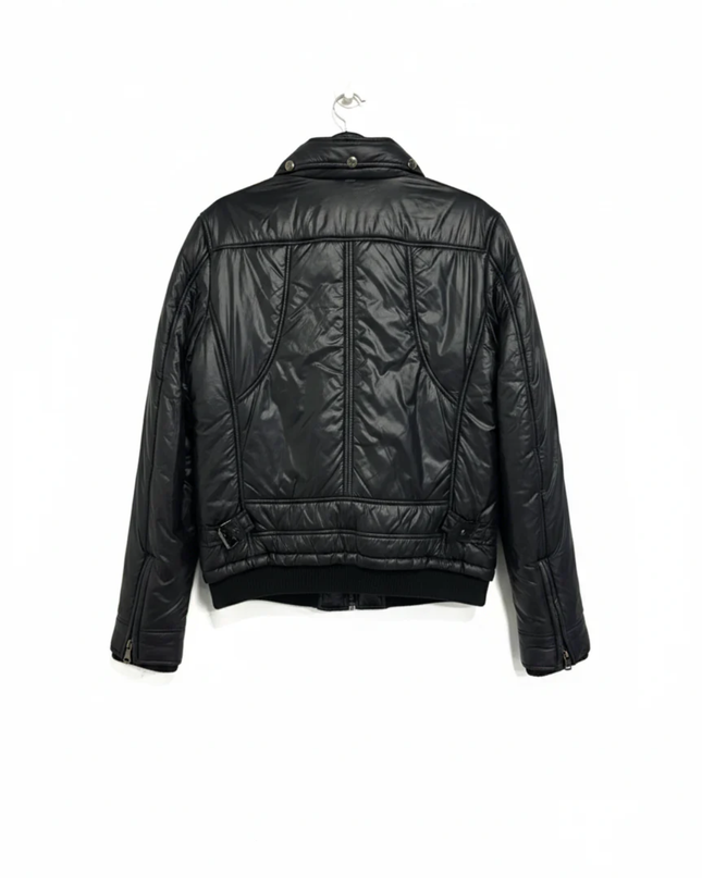 D&G Men's Black Quilted Bomber Jacket