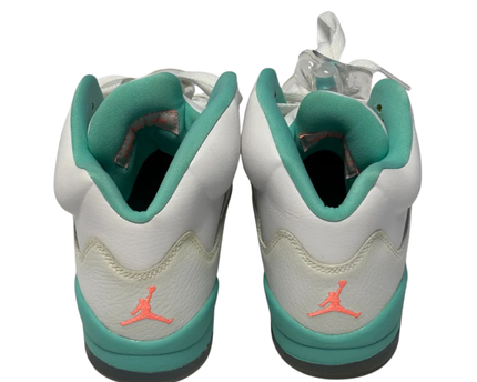 Jordan White/Teal/Orange Air Jordan 5 Retro GS Sneakers