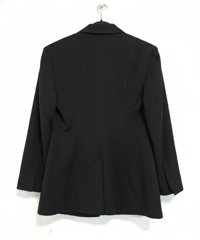 K/ZN Black Collarless Tailored Blazer W/Tags